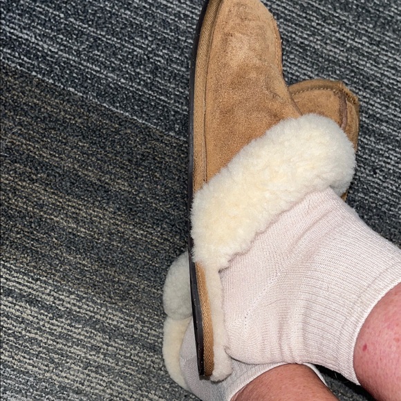 UGG Chestnut Suede Shearling Mule Slippers - Chestnut & Cream size 8/9 - Picture 15 of 15